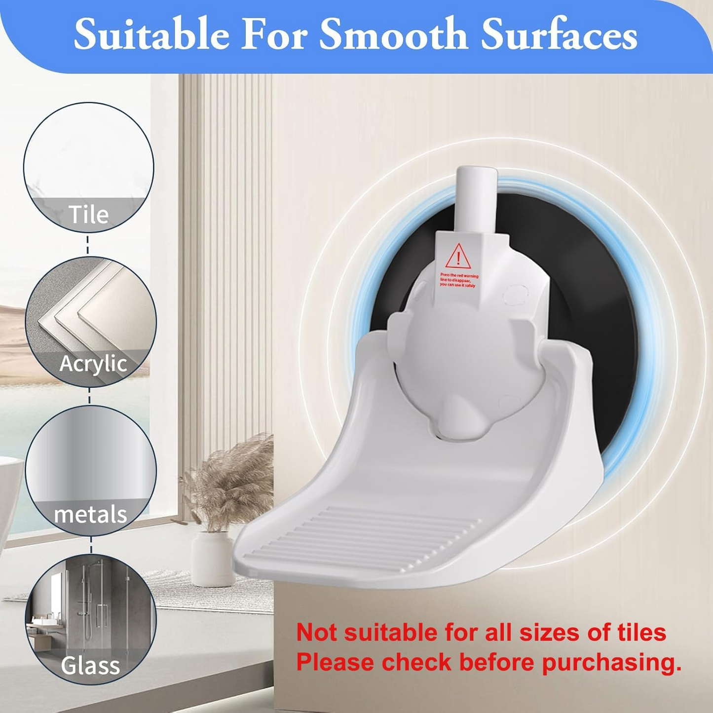 Apaspoil Shower Foot Rest for Shaving Legs, Pedicure Foot Rest, Foot Stand for Inside Shower with Powerful Suction Cup, Reusable Foot Rest Shower Stool,White