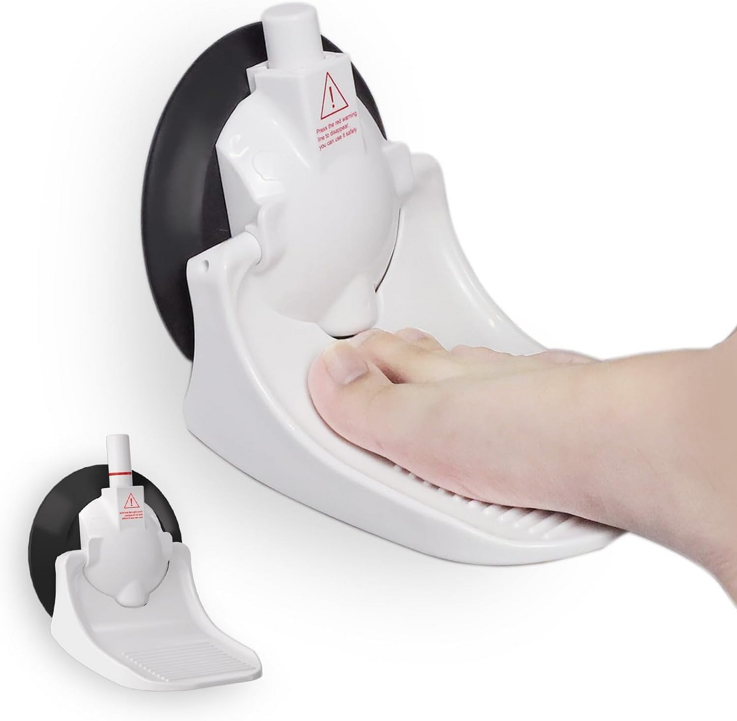Apaspoil Shower Foot Rest for Shaving Legs, Pedicure Foot Rest, Foot Stand for Inside Shower with Powerful Suction Cup, Reusable Foot Rest Shower Stool,White